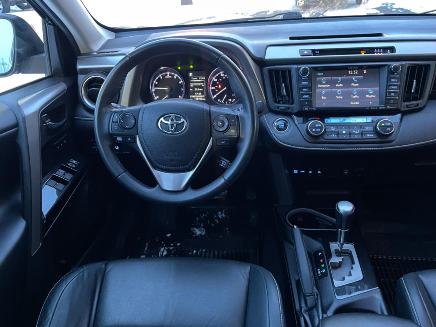 2017 Black /black leather Toyota RAV4 Limited AWD (2T3DFREV4HW) with an 2.5L L4 DOHC 16V engine, 6A transmission, located at 1960 Industrial Drive, Wasilla, 99654, (907) 274-2277, 61.573475, -149.400146 - Photo#12